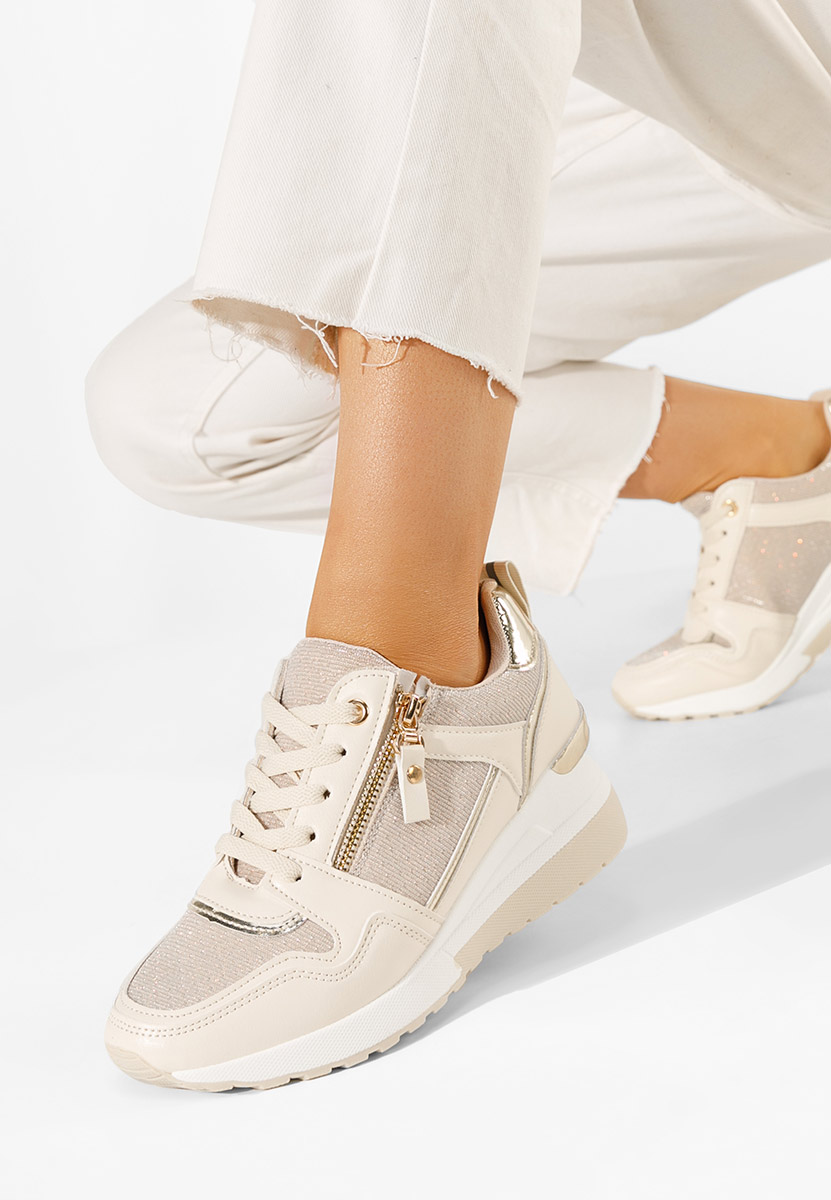 Cникърси на платформа Rafina V2 бежов