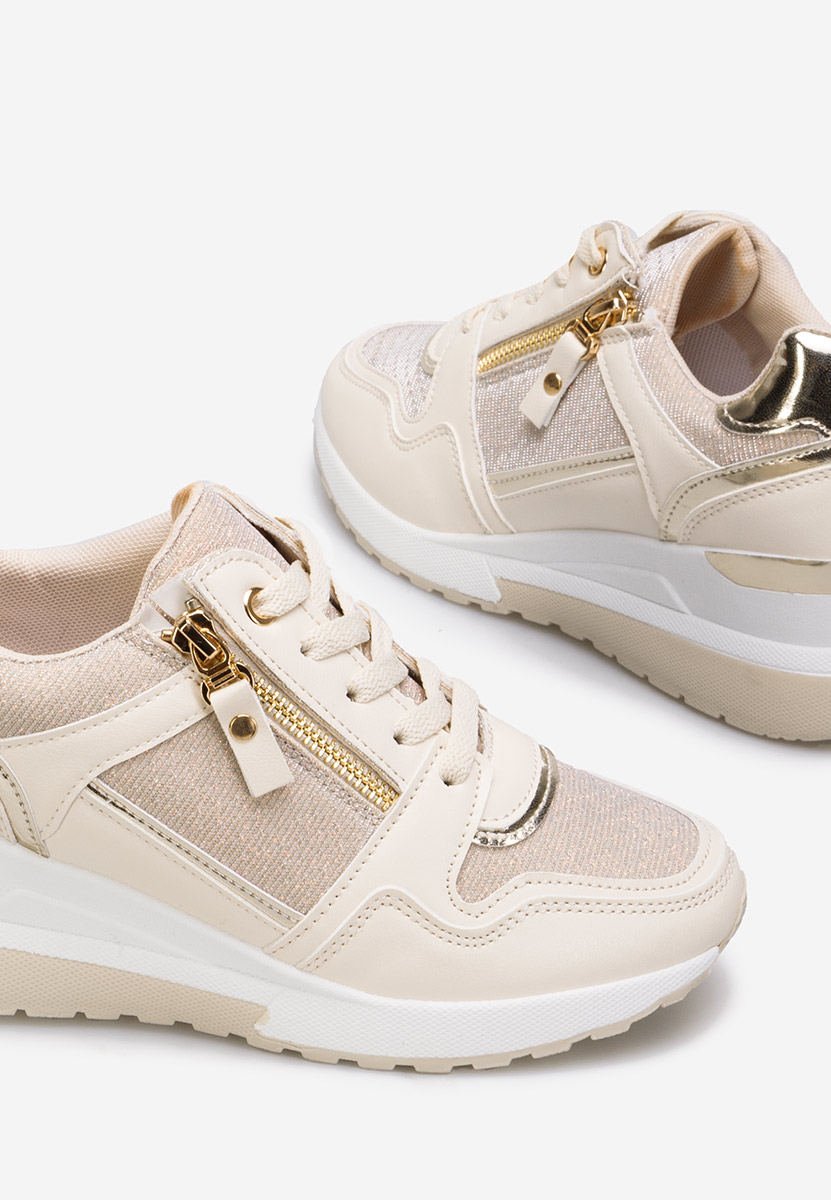 Cникърси на платформа Rafina V2 бежов