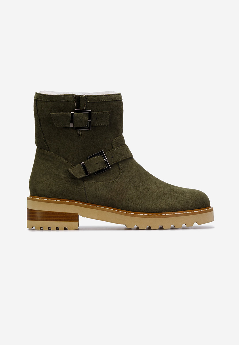 Дамски боти зелен Campana