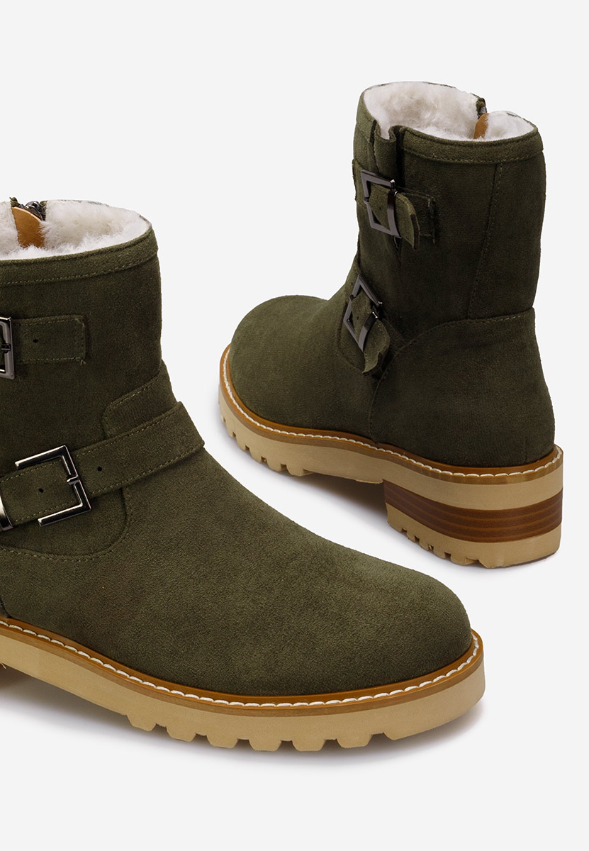 Дамски боти зелен Campana