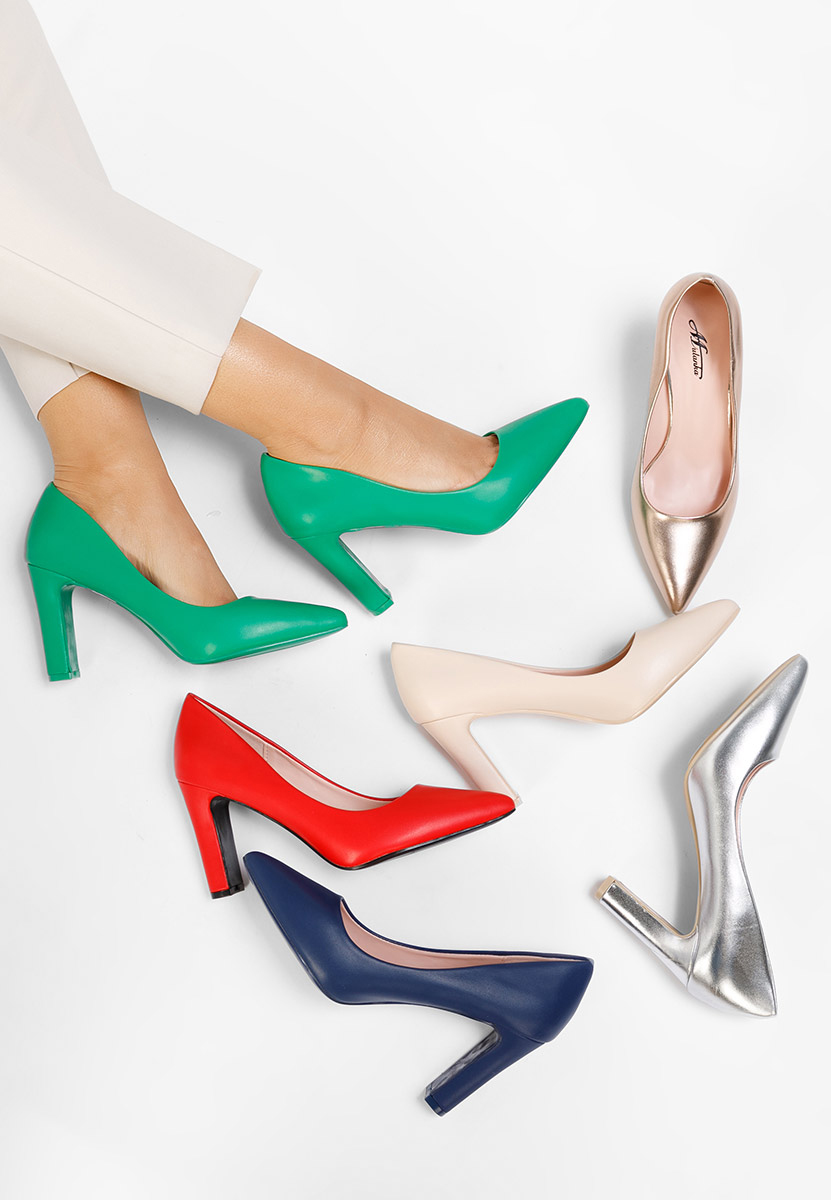 Oбувки с дебел ток Devina V3 зелен