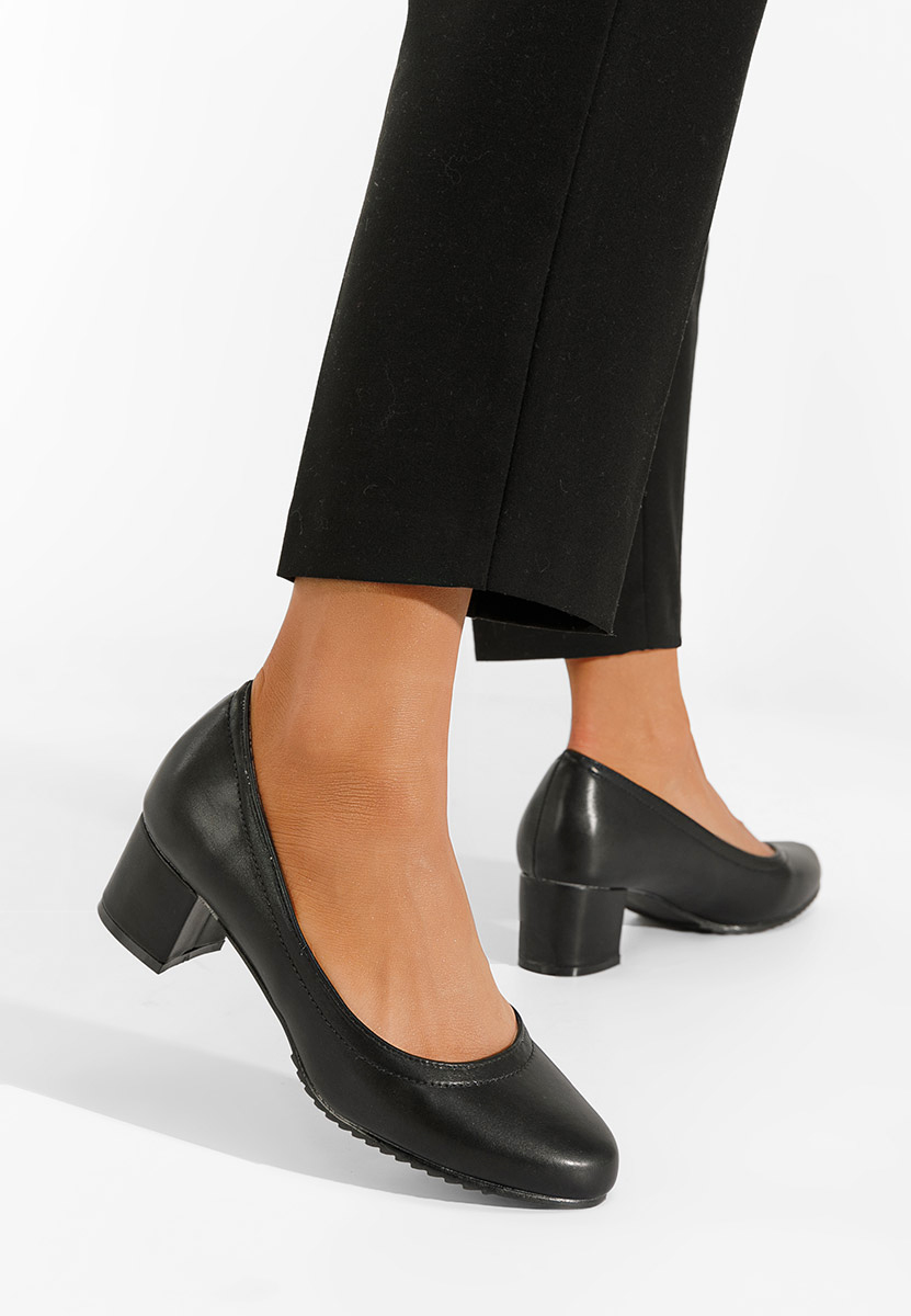 Обувки на ток Zinia черни