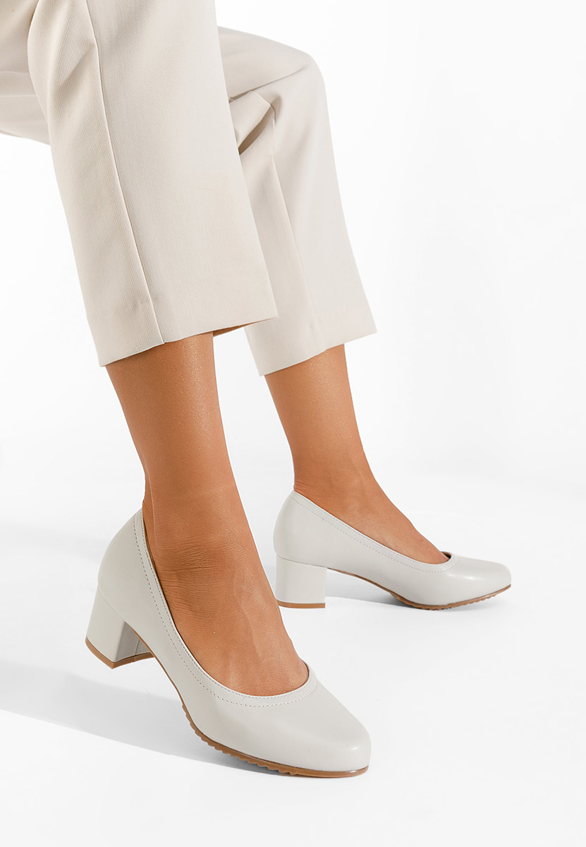 Oбувки с дебел ток Zinia сив