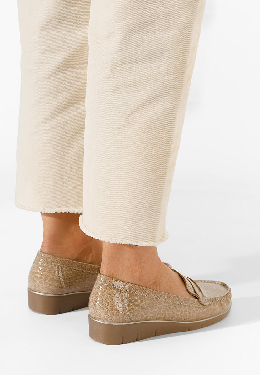 Дамски мокасини Asinia бежов