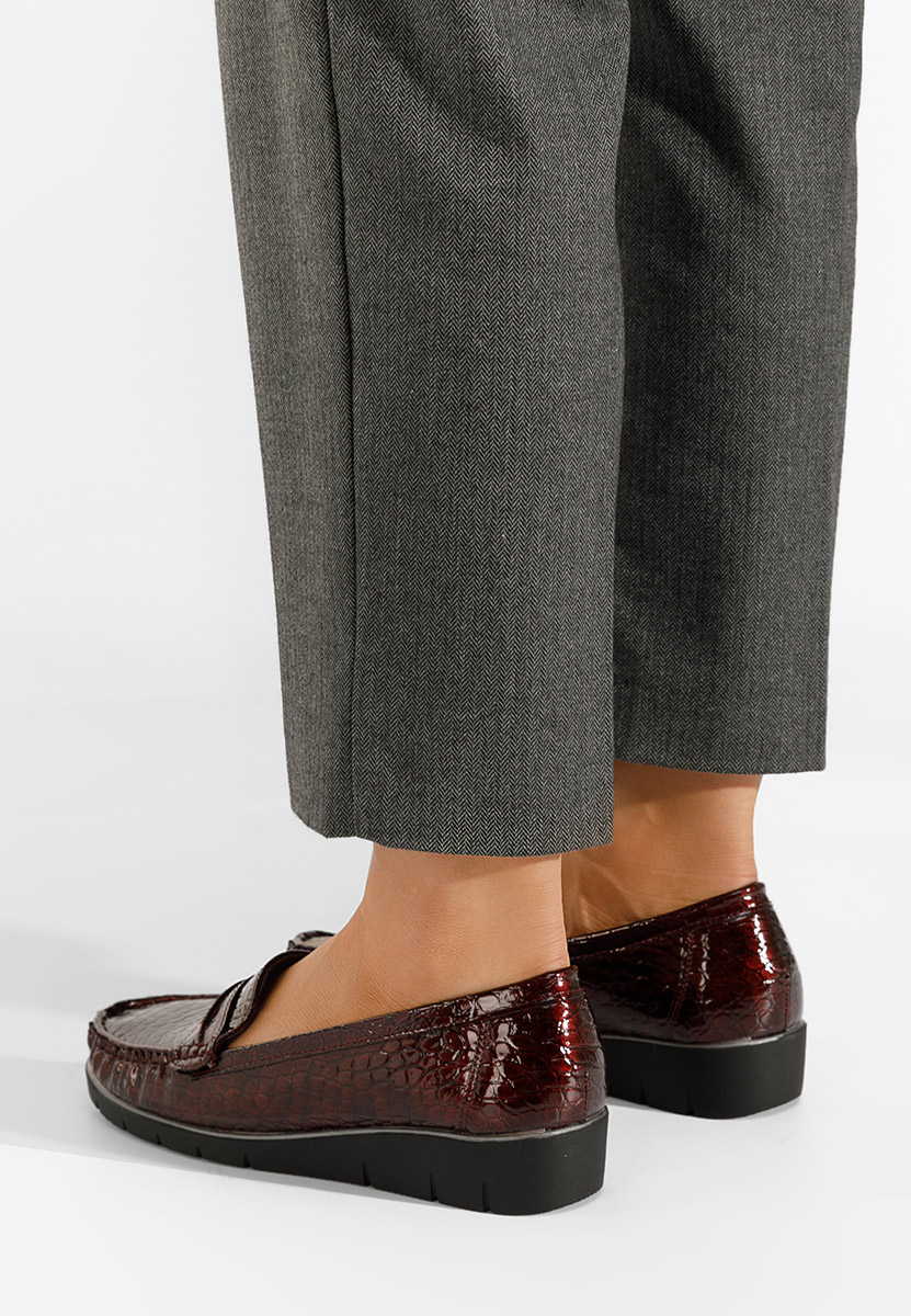 Дамски мокасини Asinia бордо