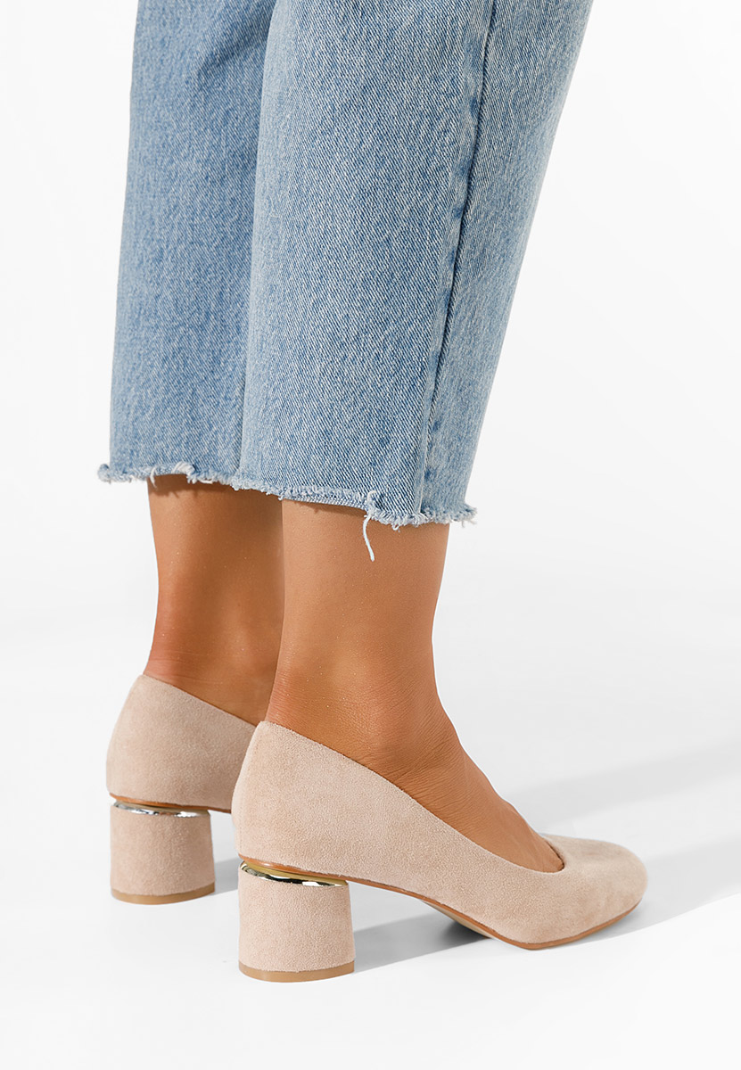 Oбувки с дебел ток Cabrilia каки