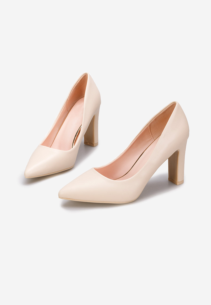 Обувки на ток Devina V3 бежов