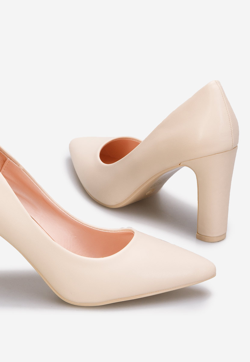 Обувки на ток Devina V3 бежов