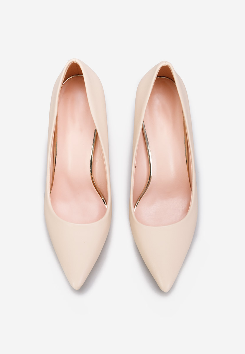 Обувки на ток Devina V3 бежов