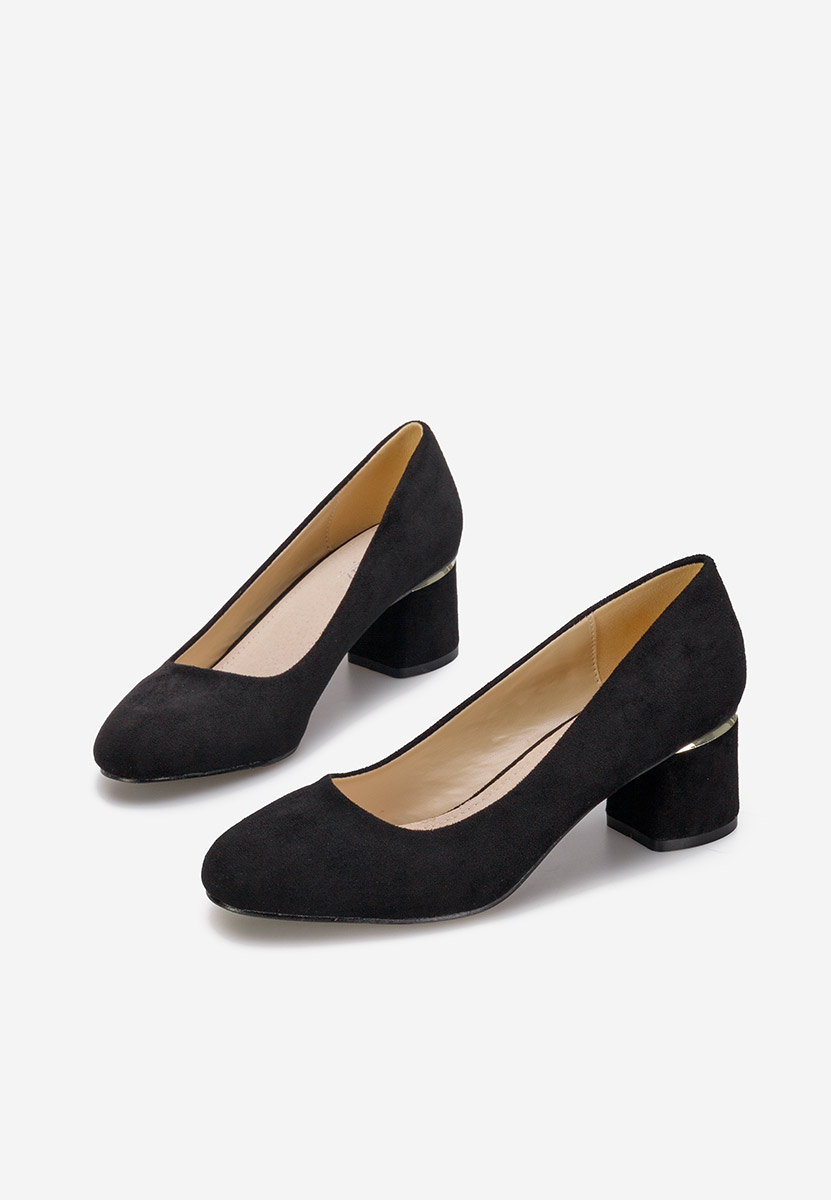 Oбувки с дебел ток Cabrilia черни