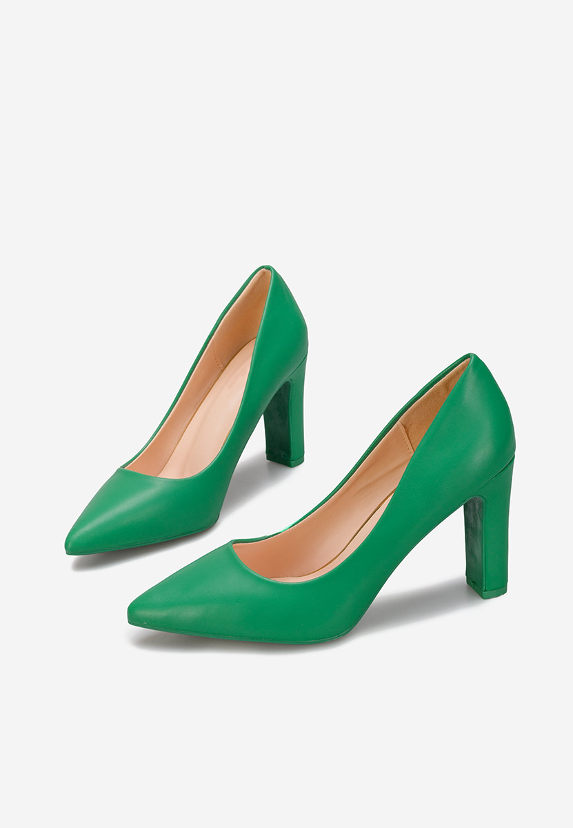 Oбувки с дебел ток Devina V3 зелен