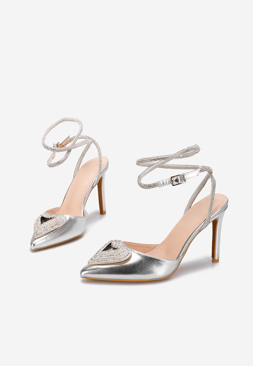 Oбувки на ток Iliana сив