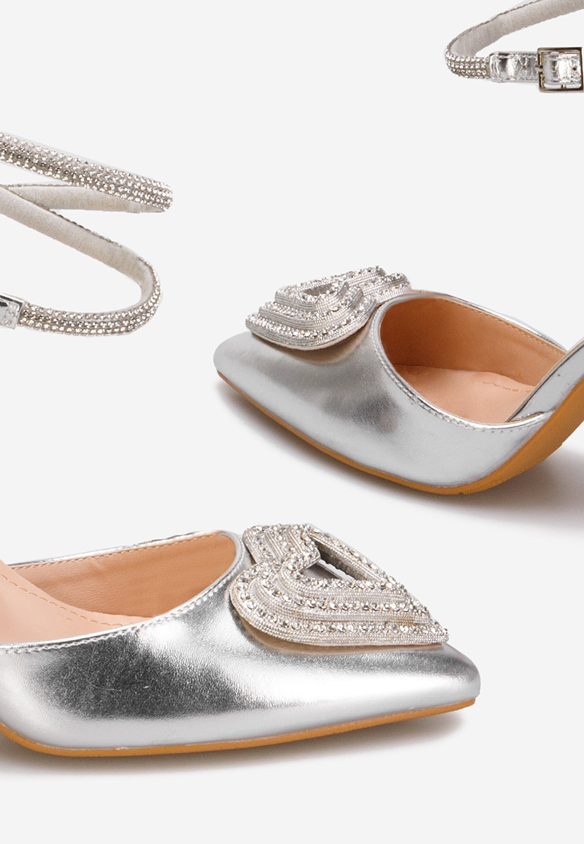 Oбувки на ток Iliana сив