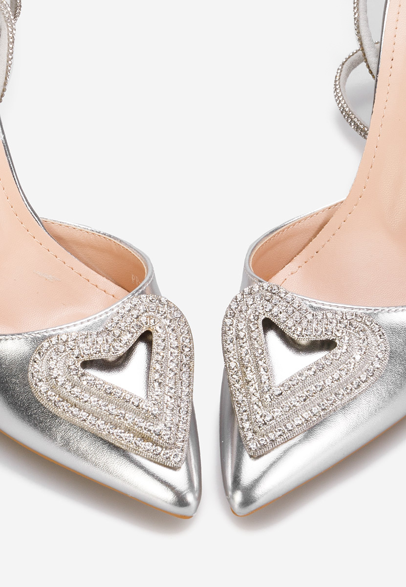 Oбувки на ток Iliana сив