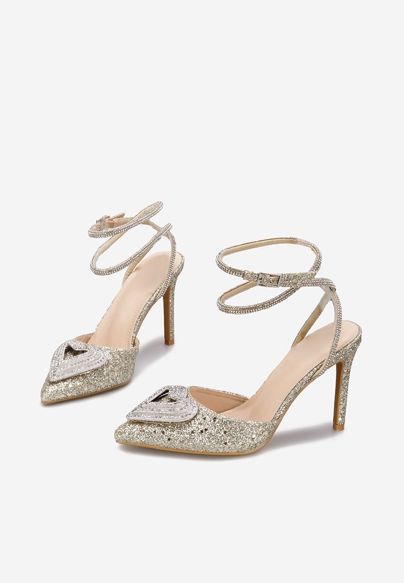 Oбувки на ток Amaya златен