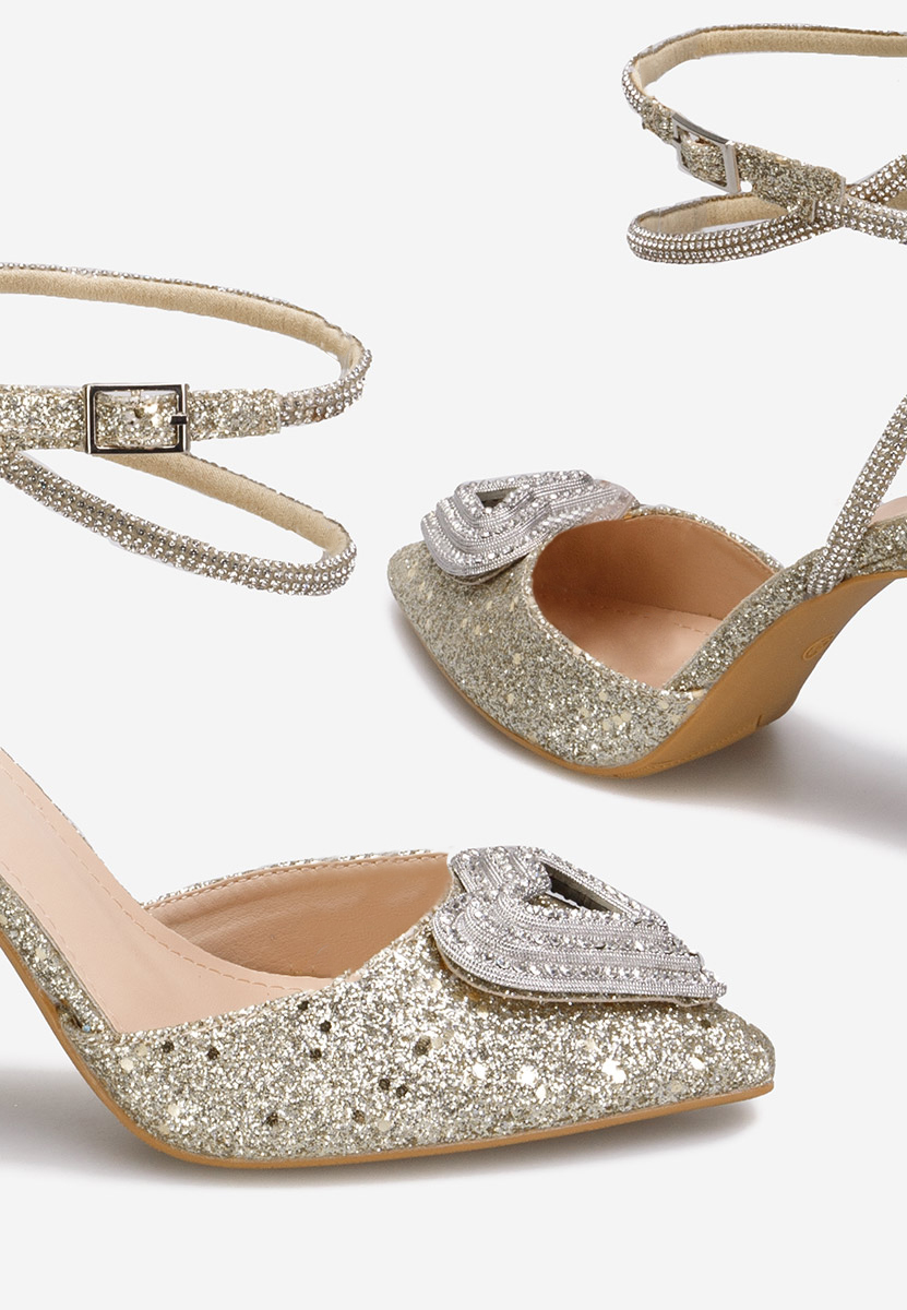 Oбувки на ток Amaya златен