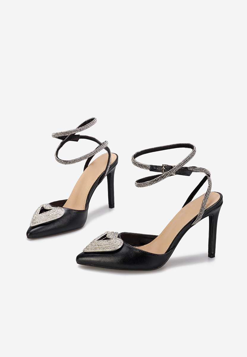 Oбувки на ток Iliana черни