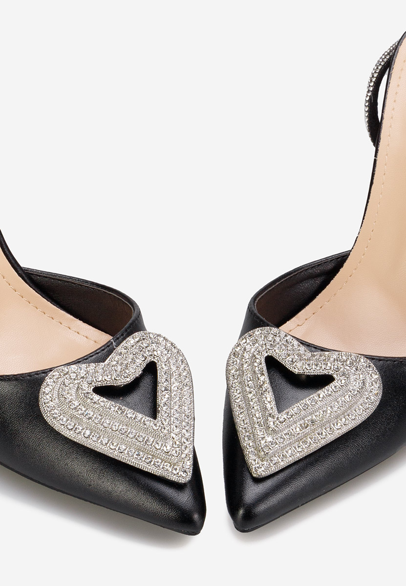 Oбувки на ток Iliana черни