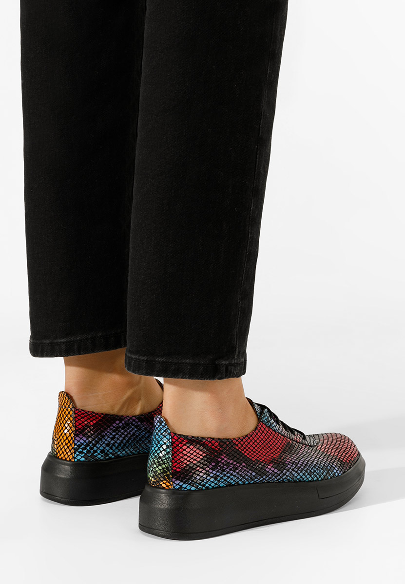 Ежедневни обувки естествена кожа Elma многоцветен