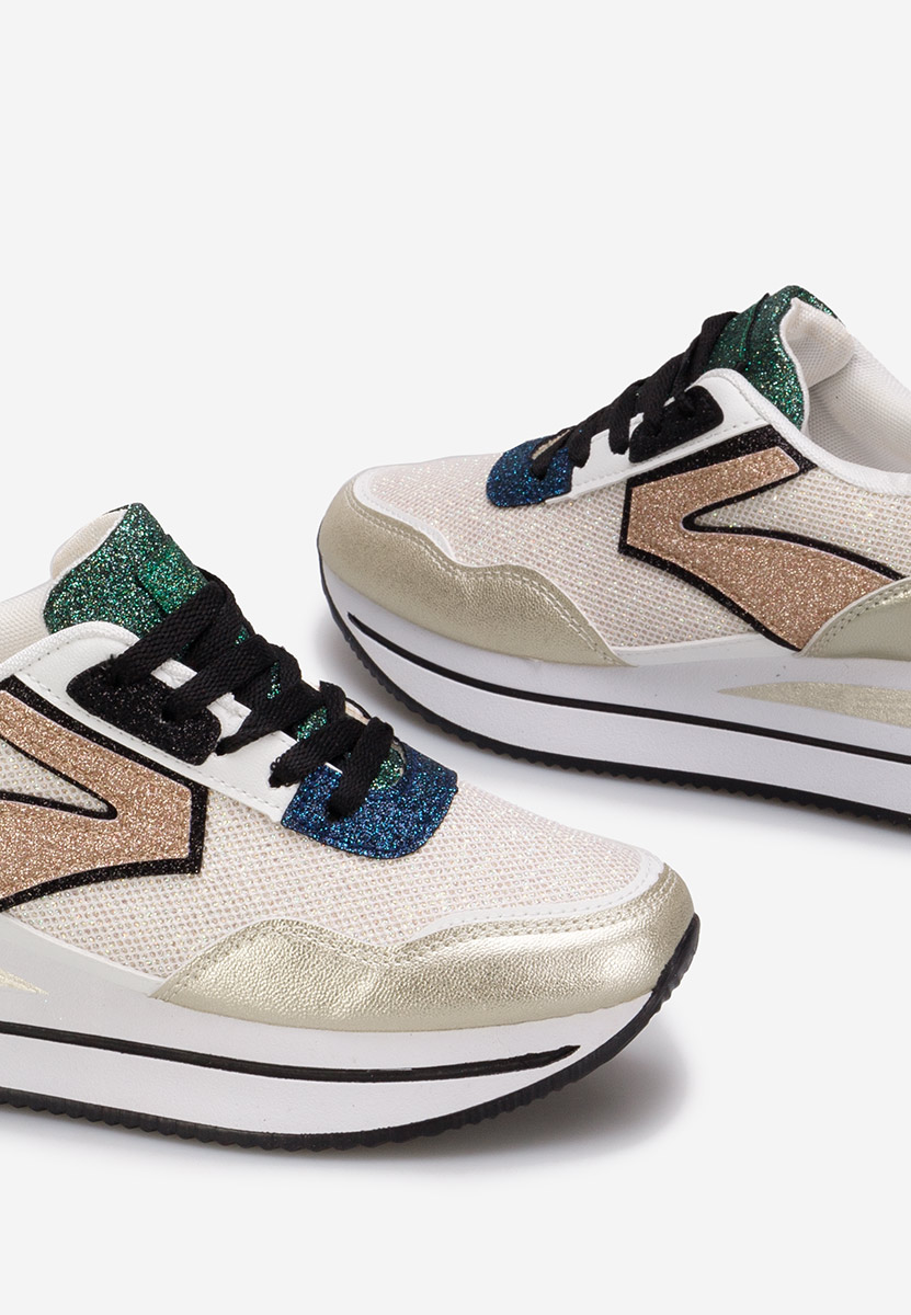 Cникърси на платформа Tarika златен