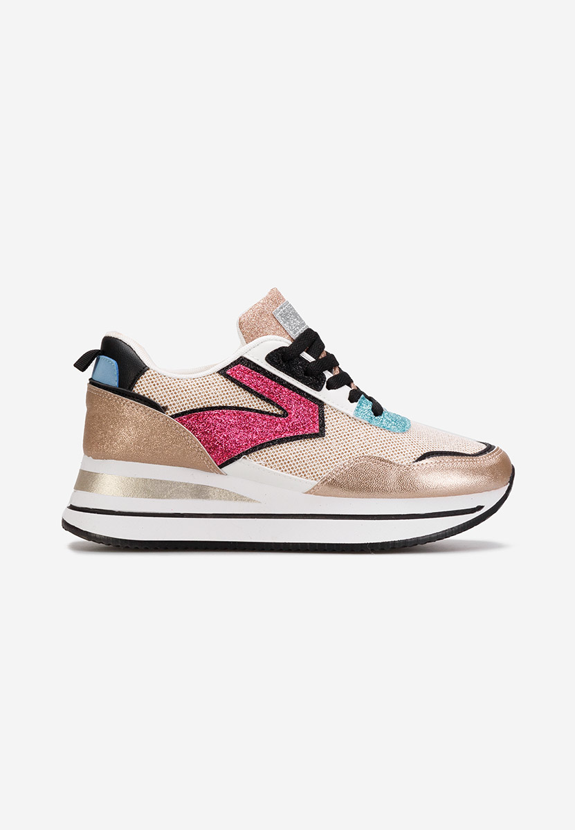 Cникърси на платформа Tarika шампанско