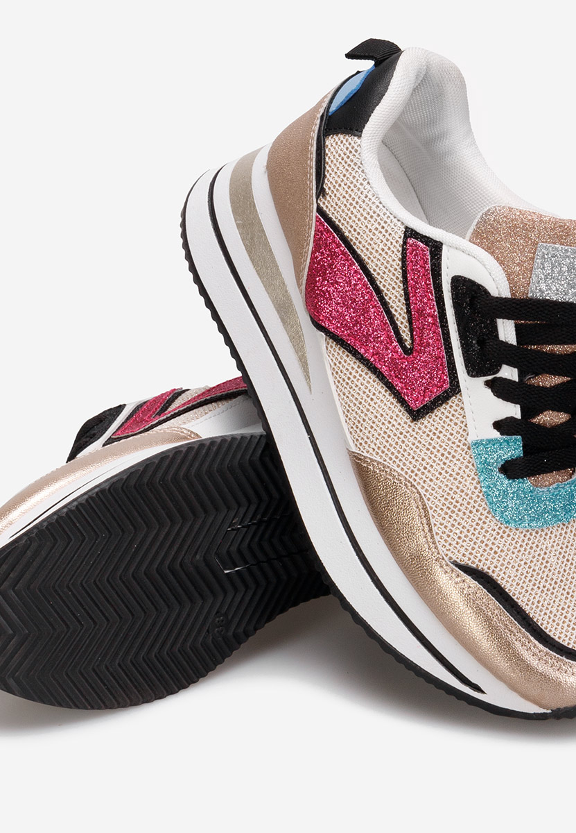 Cникърси на платформа Tarika шампанско