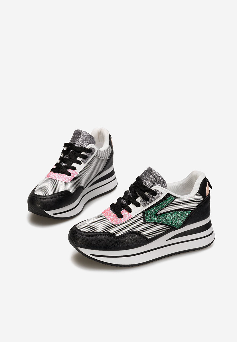 Cникърси на платформа Tarika черни