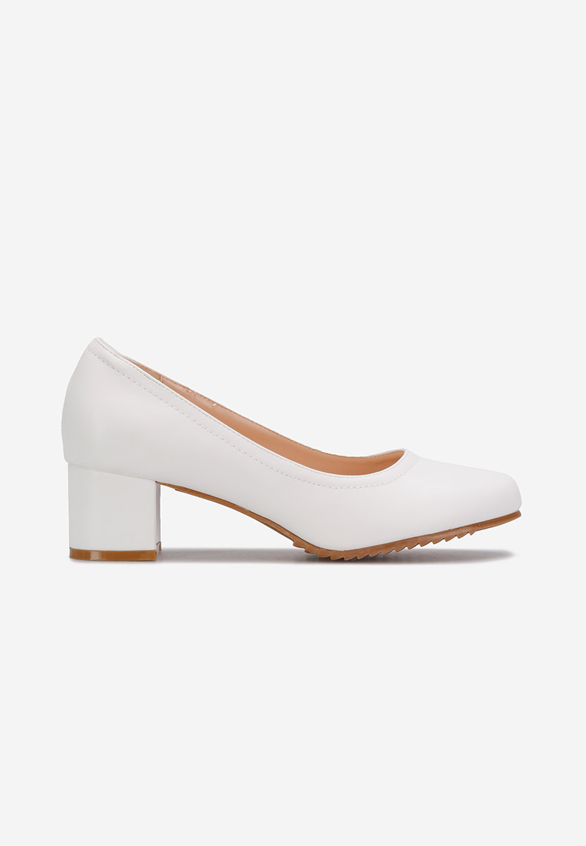 Обувки на ток Zinia бели