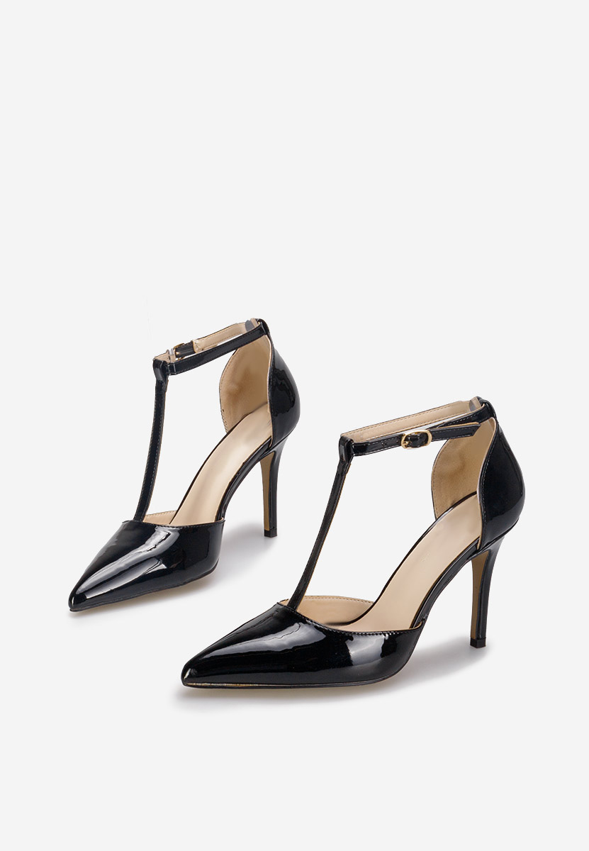 Обувки на ток Anyara черни