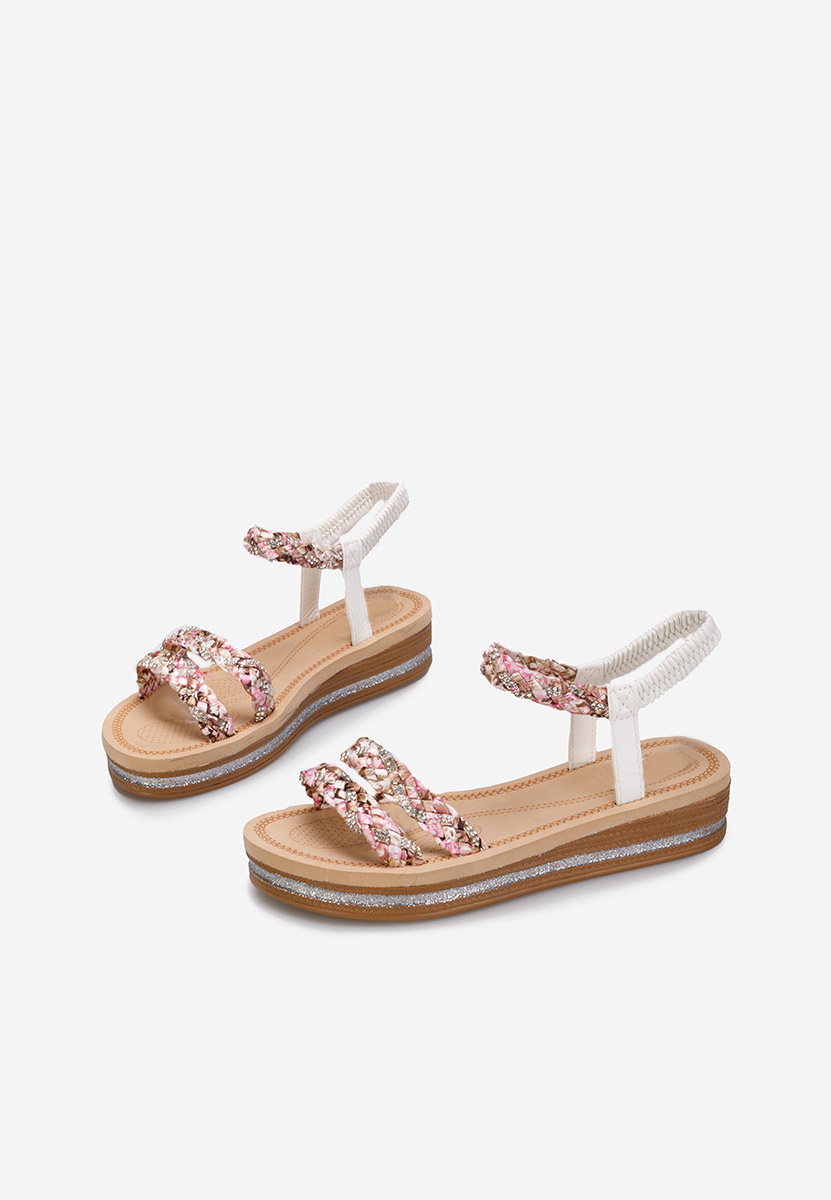 дамски сандали Moniela бели