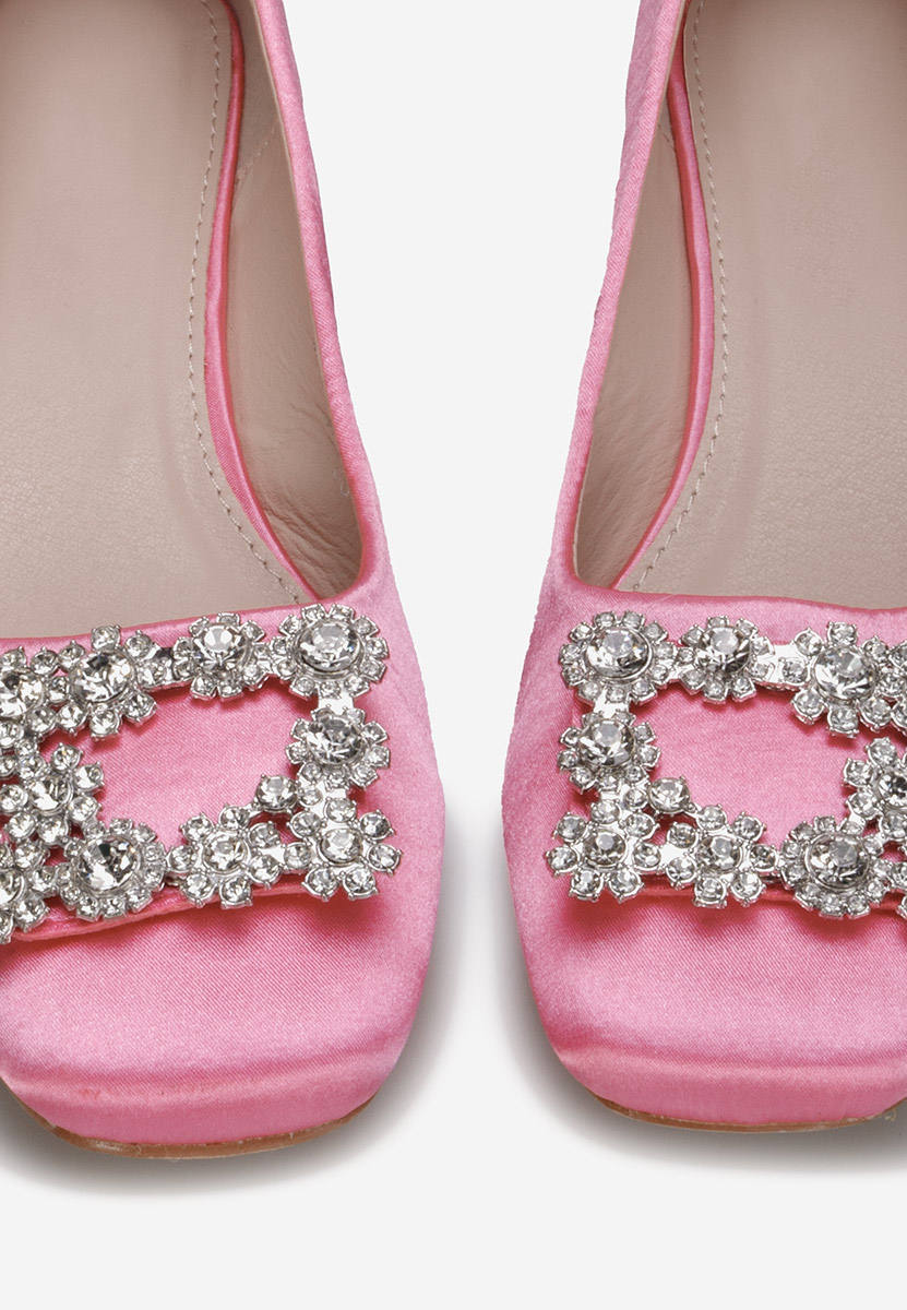 Обувки на ток Nimisa розов