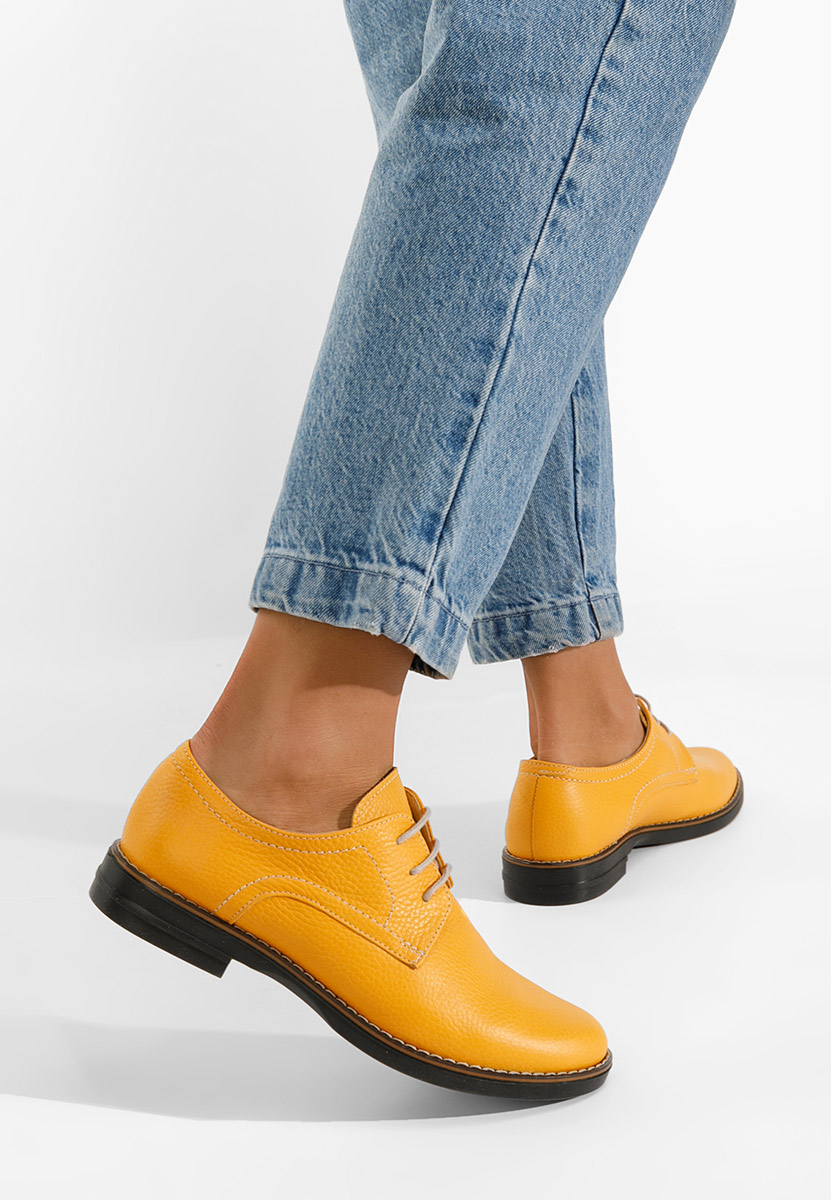 Дамски обувки derby Otivera жълт