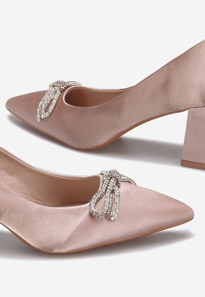 Обувки на ток Abigale розов