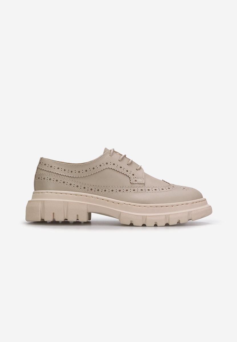Дамски обувки brogue Henise V3 бежов