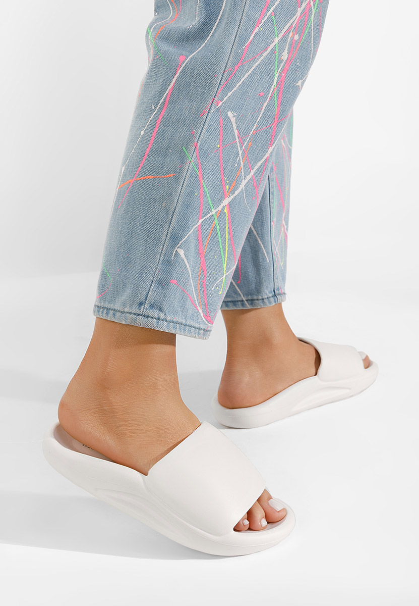 Дамски чехли Raysal бели