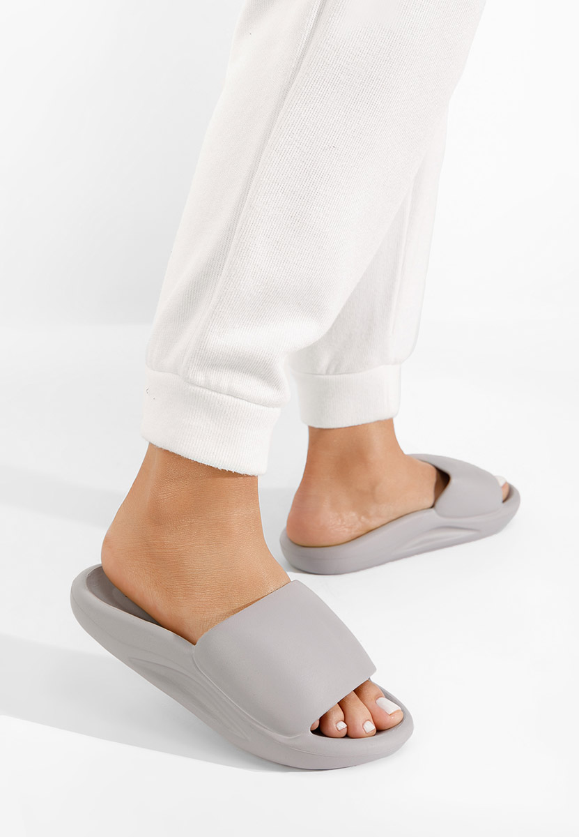 Дамски чехли Raysal сив