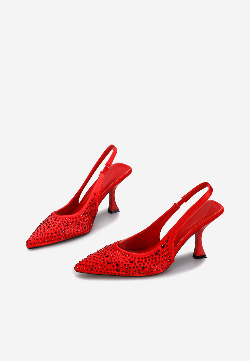 Обувки на ток Fyra червен