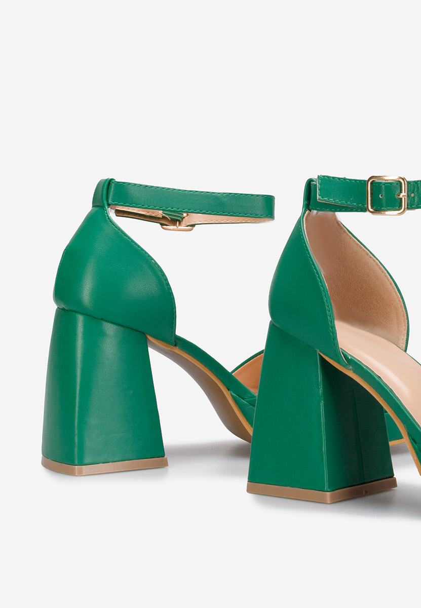 Сандали на ток Alexaria V2 зелен