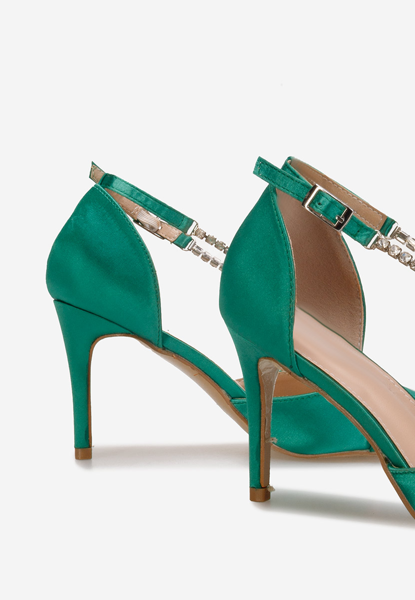 Обувки стилето Monisera зелен