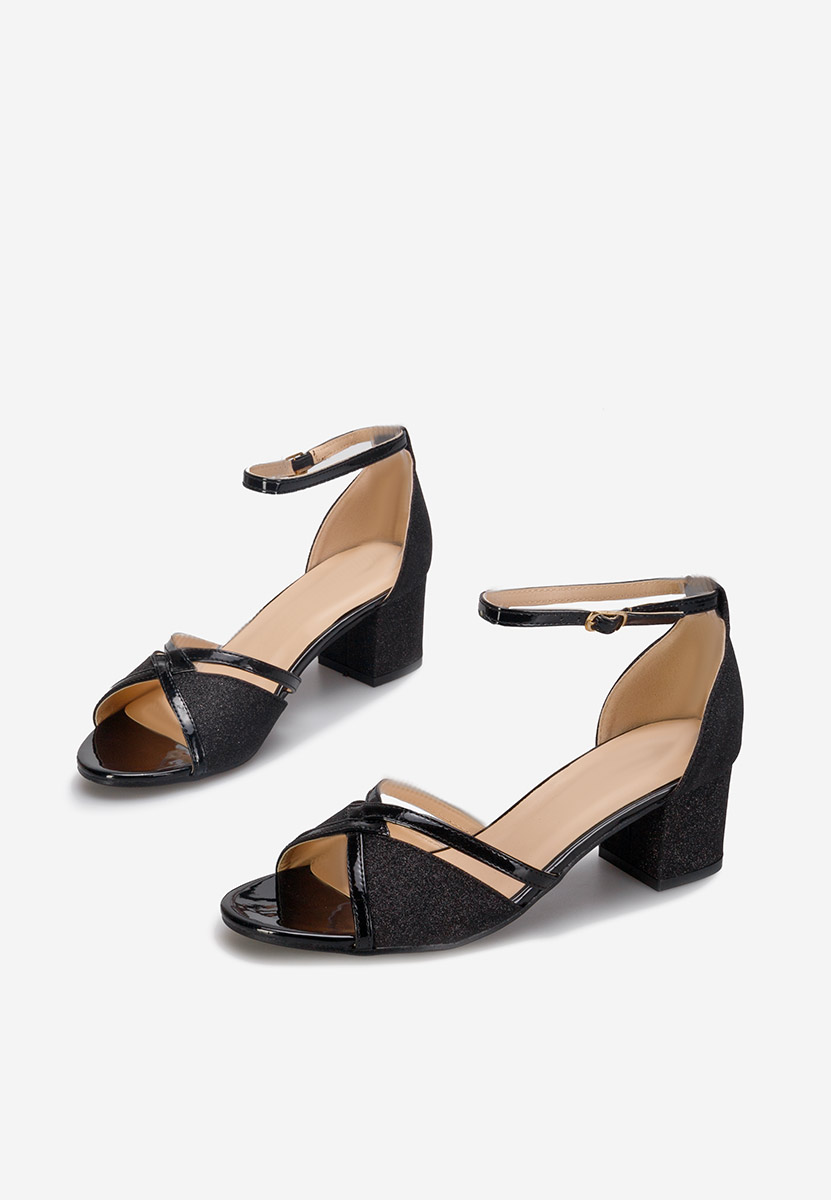 Сандали на ток Aniela V2 черен