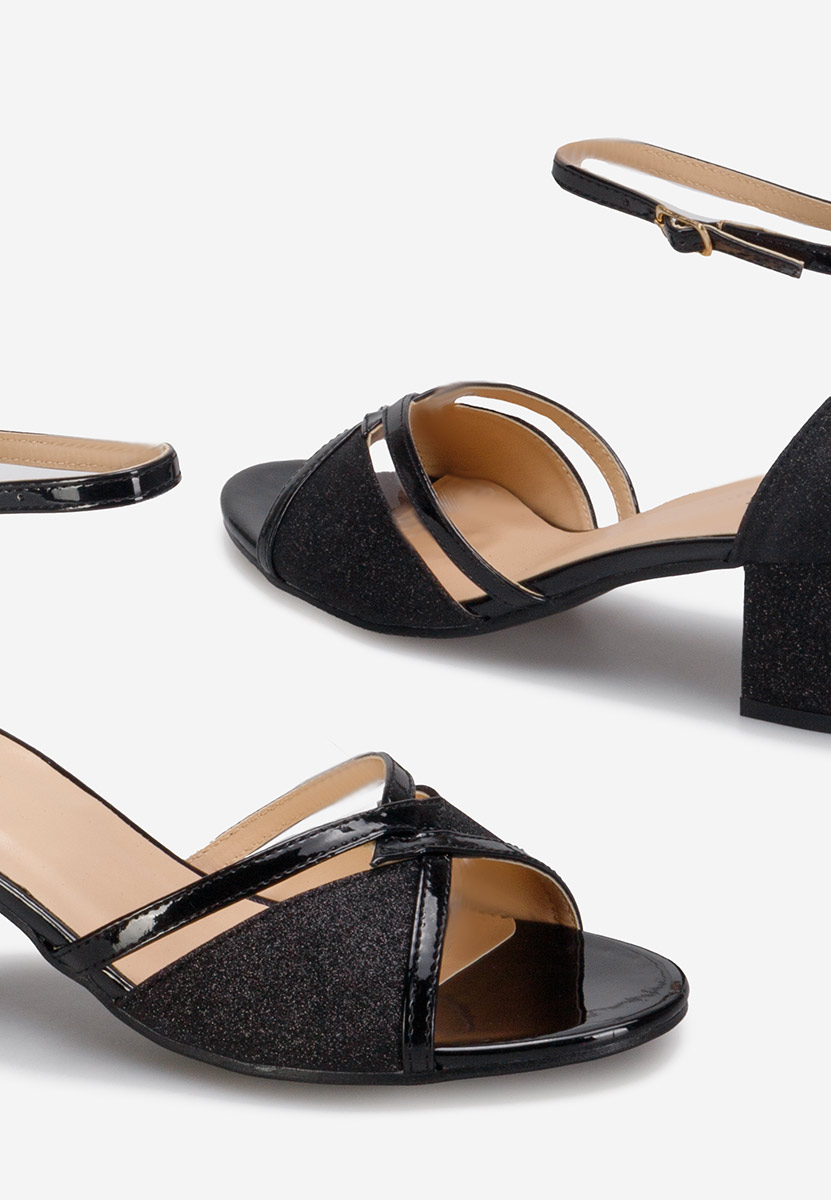 Сандали на ток Aniela V2 черен