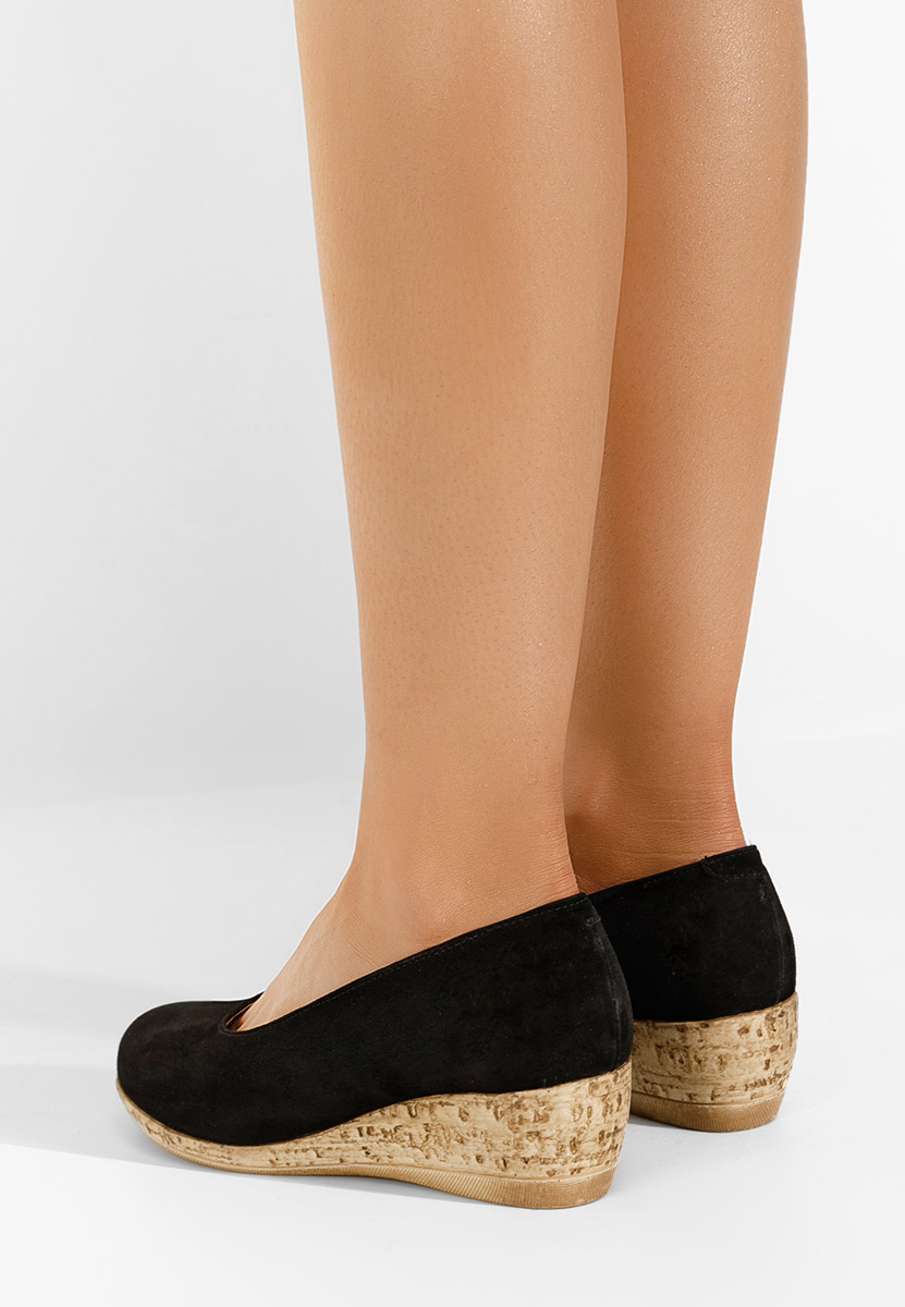 Обувки на платформа Sonia черни