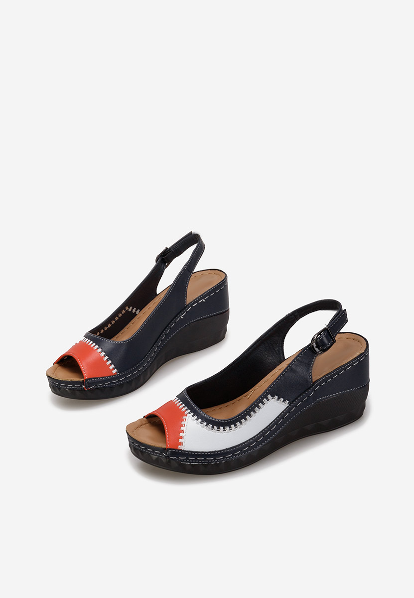 Сандали на платформа Srada многоцветен