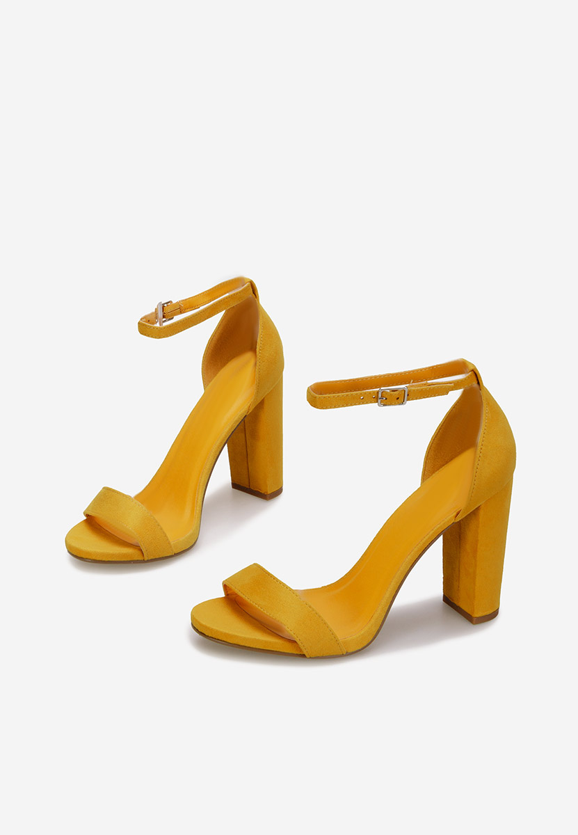 Сандали на ток Palea жълт Сандали на ток Palea жълт