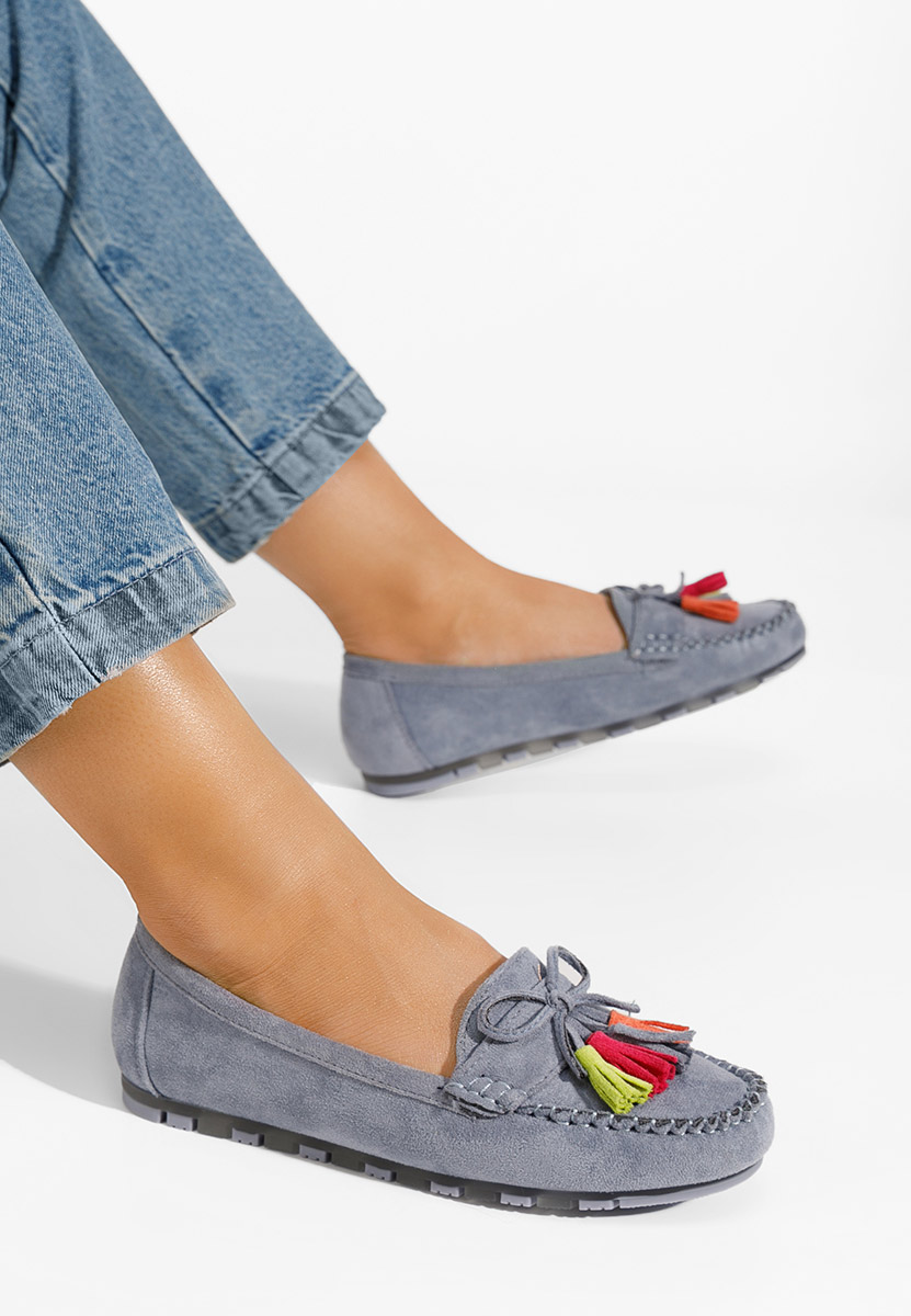 Дамски мокасини Prestia син