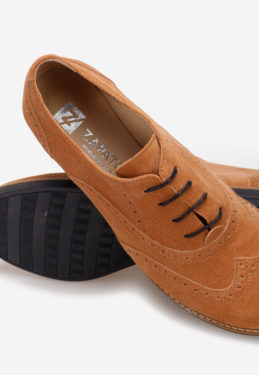 Дамски обувки brogue Emily камел