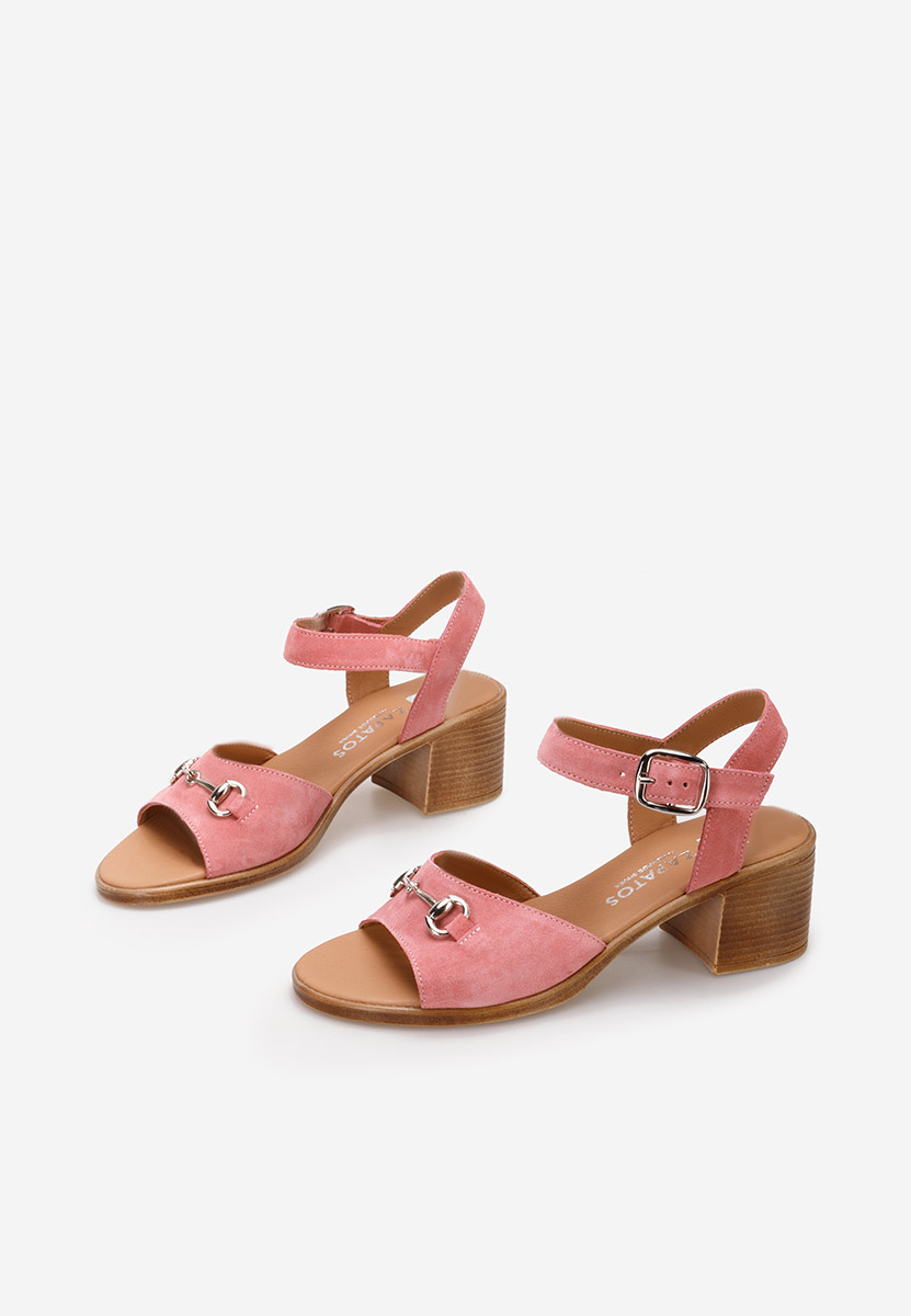 Cандали естествена кожа Deandra V2 розов