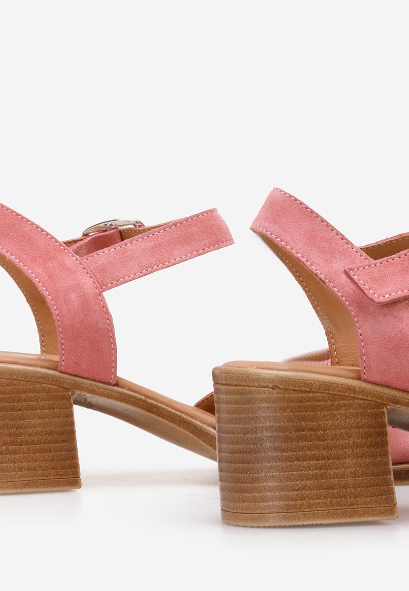 Cандали естествена кожа Deandra V2 розов