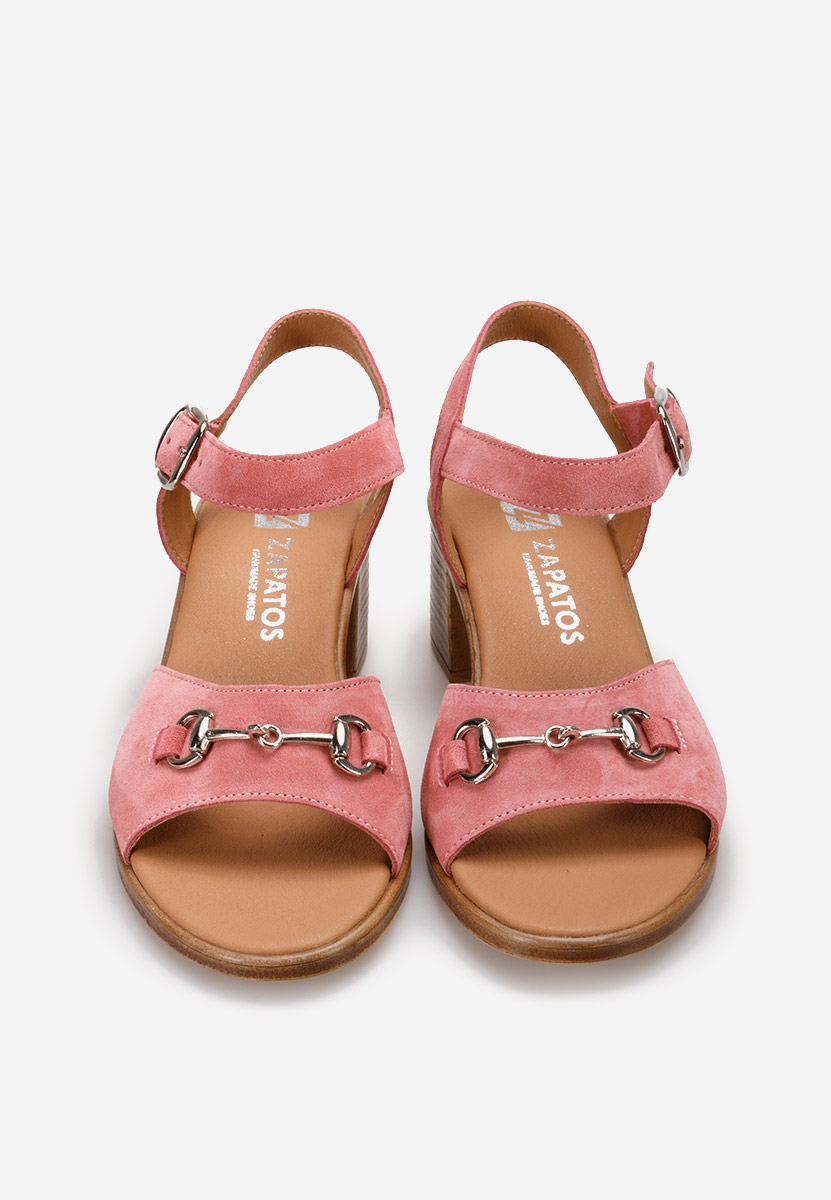 Cандали естествена кожа Deandra V2 розов
