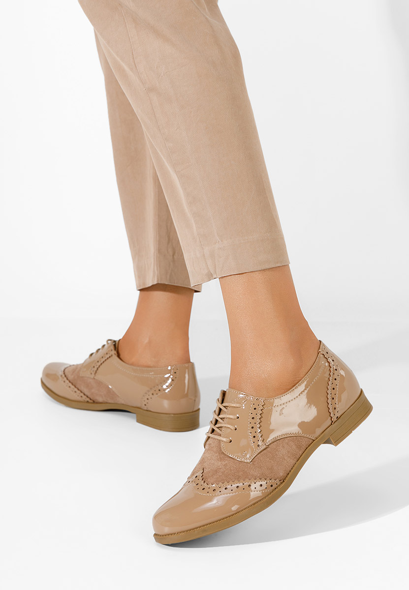 Дамски обувки oxford Bakera каки